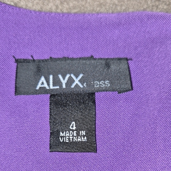 Alyx Beautiful Vibrant Purple Sleeveless Above Knee Dress Size 4 - Picture 6 of 9